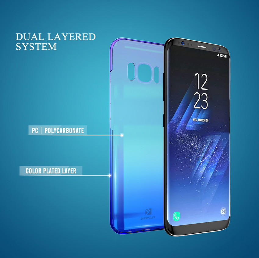 Blue & Purple Gradient Case (PC) - Samsung Galaxy S9 Plus