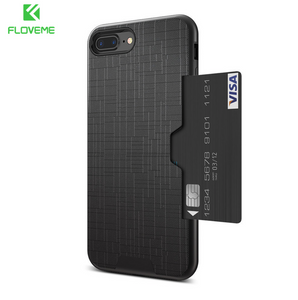 Card Slot Armor Case (PC + TPU) - iPhone 7/8 Plus
