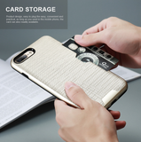Card Slot Armor Case (PC + TPU) - iPhone 8