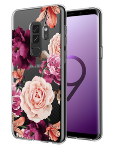 Floral Pattern Slim Shockproof Case (TPU) - Samsung Galaxy S9 Plus