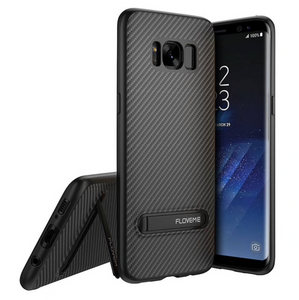 Kickstand Carbon Fibre Case (TPU) - Samsung Galaxy S9 Plus